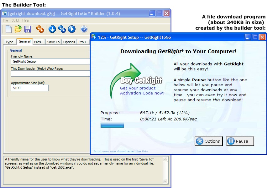 Click to view GetRightToGo 1.0.5a screenshot