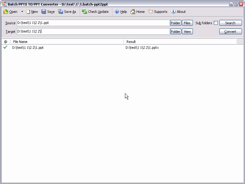 Click to view Batch PPTX to PPT Converter 2014.6.1002 screenshot