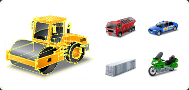 Click to view Icons-Land Transport Vector Icons 3.0 screenshot