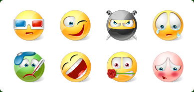 Click to view Icons-Land Vista Style Emoticons 3.0 screenshot