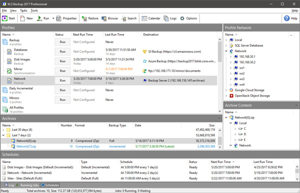 Click to view KLS Backup 2013 Professional 7.1.0.0 screenshot