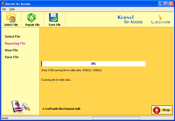 Click to view Repair Access 11.02.01 screenshot