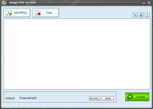 Click to view Simpo PDF to Text 2.3.1 screenshot