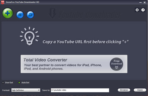 Click to view SnowFox YouTube Downloader HD 2.6.5 screenshot