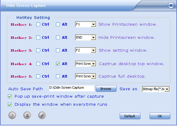 Click to view Odin Screen Capture 9.8.3 screenshot