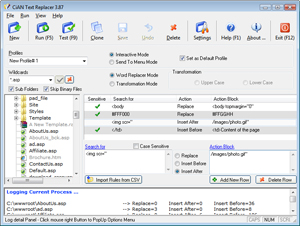 Click to view CiAN Text Replacer 3.87 screenshot