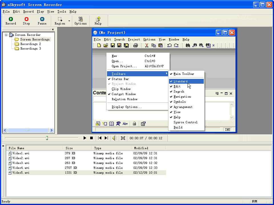 Click to view aSkysoft Screen Recorder 2.4 screenshot