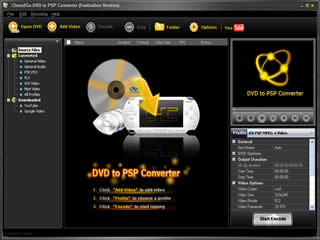 Click to view Clone2Go DVD to PSP Converter 2.5.0 screenshot