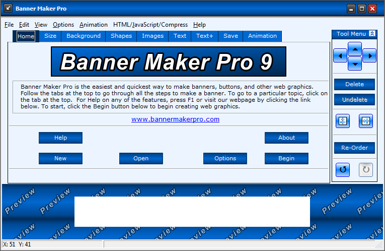 Click to view Banner Maker Pro 9.03 screenshot