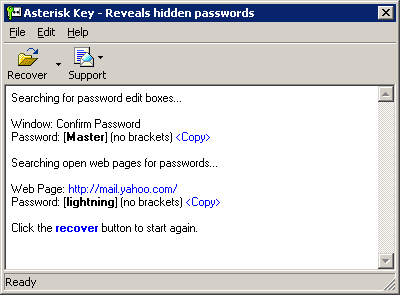 Click to view Asterisk Key 7.9 screenshot