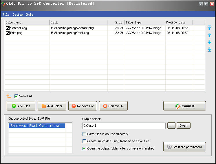 Click to view Okdo Png to Swf Converter 5.4 screenshot