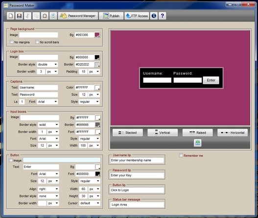 Click to view Password Maker 5.3 screenshot