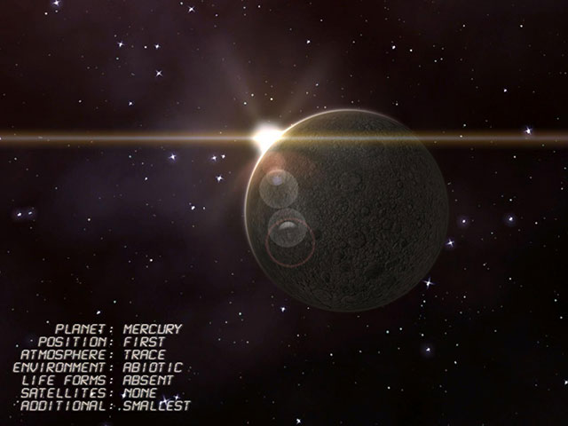 Click to view Mercury Observation 3D Screensaver 1.0.3 screenshot