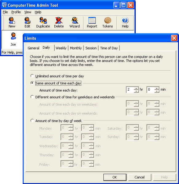 Click to view ComputerTime 4.1.0 screenshot