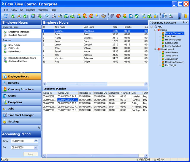 Click to view Easy Time Control Enterprise 5.5.144.23 screenshot