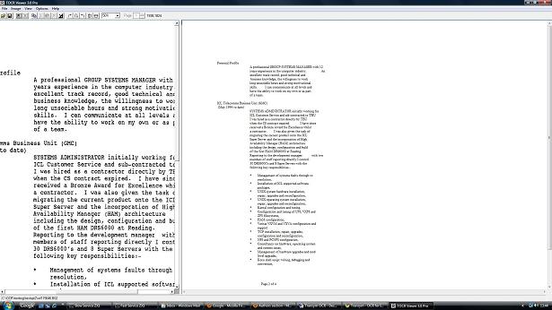 Click to view Transym OCR (TOCR) 4.0 screenshot