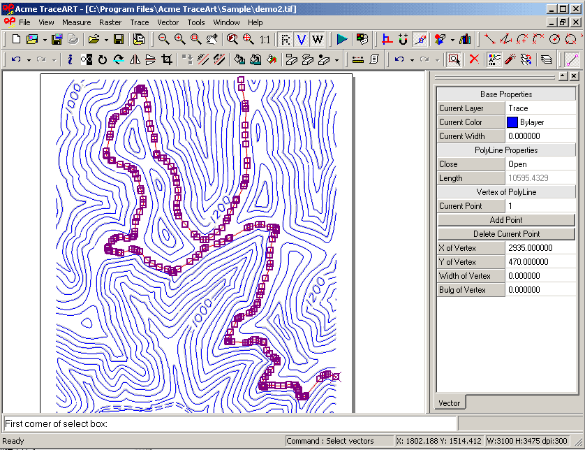 Click to view Acme TraceART 3.9.8 screenshot