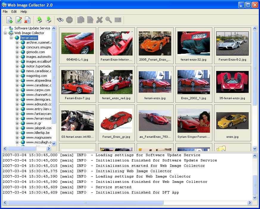 Click to view Web Image Collector 2.16 screenshot