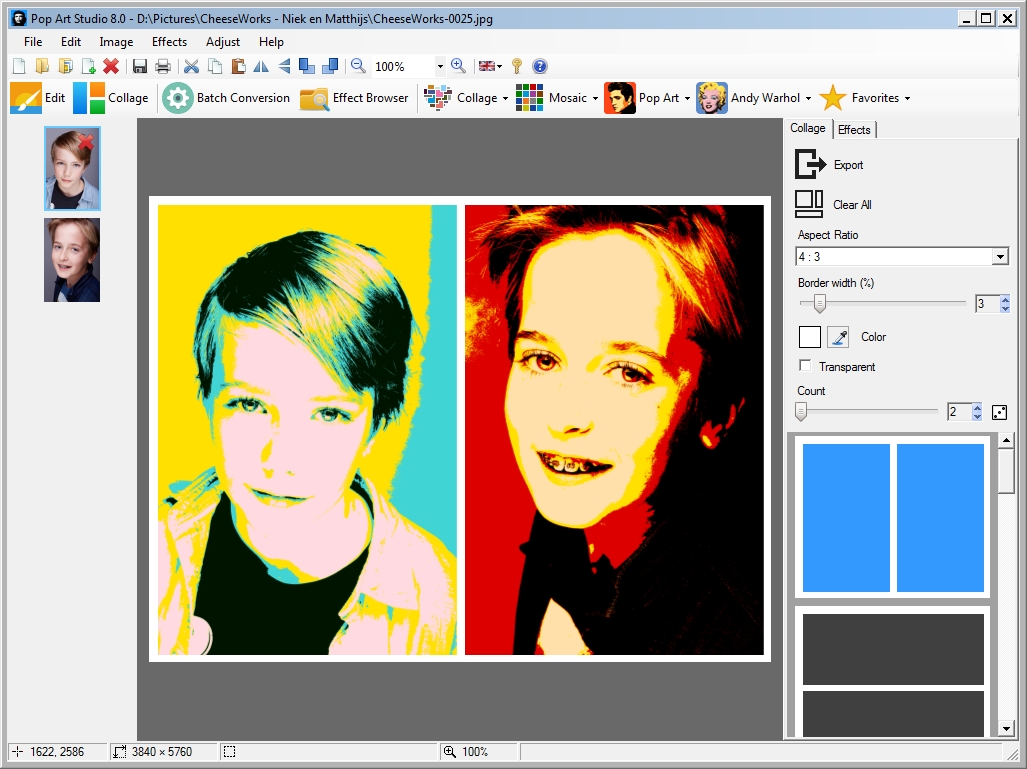 Click to view Pop Art Studio 6.5 screenshot