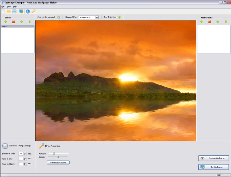 Click to view Animated Wallpaper Maker 4.0.1 screenshot