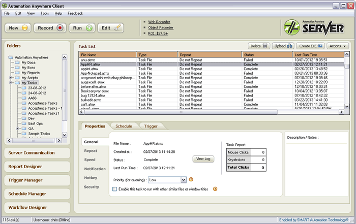 Click to view Automation Anywhere Server 6.6.0 screenshot
