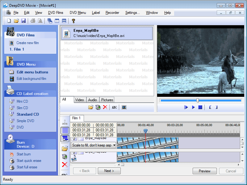 Click to view DeepDVD Movie 1.0.1.73 screenshot