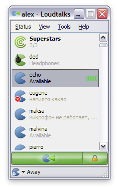 Click to view Loudtalks 0.9.0.39 screenshot