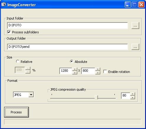 Click to view ImageConverter 1.2 screenshot