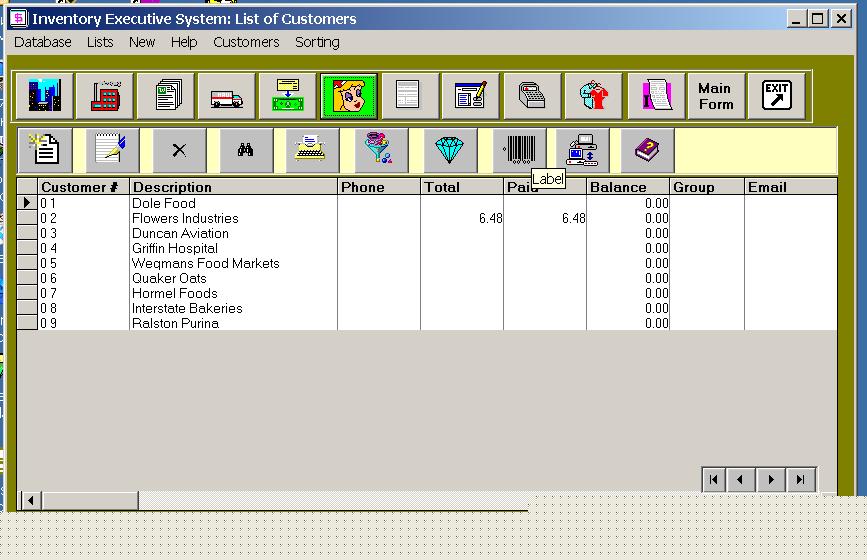 Click to view Inventory  Executive System 1.5 screenshot