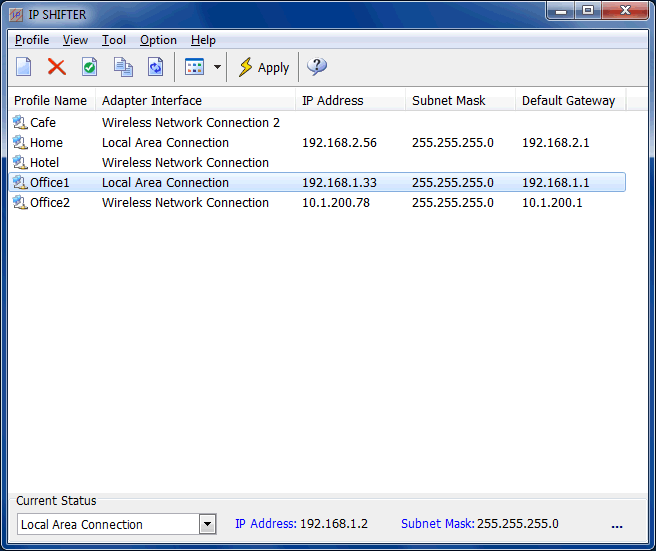 Click to view IP Shifter 3.0.4 screenshot