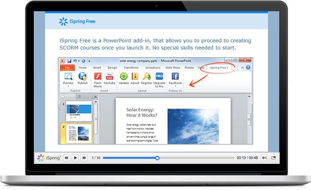 Click to view iSpring Free 7 screenshot