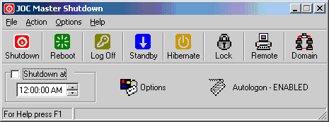 Click to view JOC Master Shutdown 1.3.7.8 screenshot