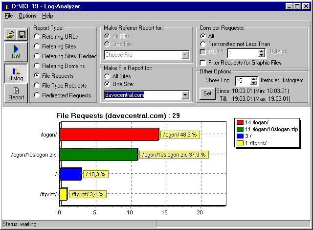 Click to view 10-Strike Log-Analyzer 1.53 screenshot