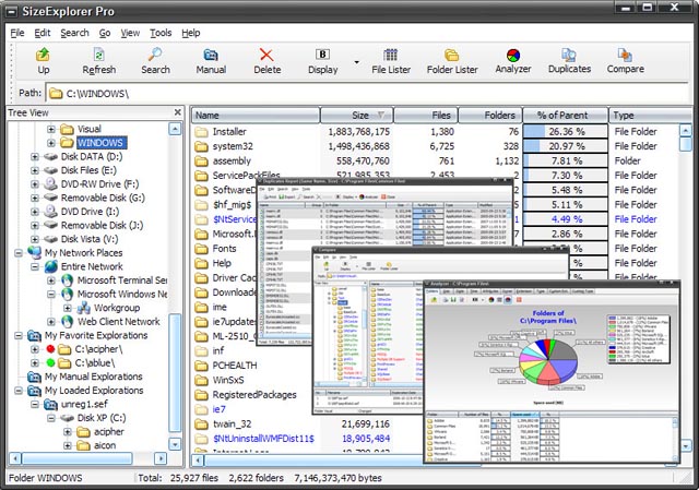 Click to view SizeExplorer Lite 3.7.3 screenshot