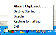 Click to view ClipExact 1.0.0 screenshot