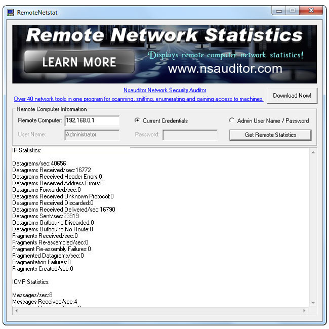 Click to view RemoteNetstat 1.3.4 screenshot