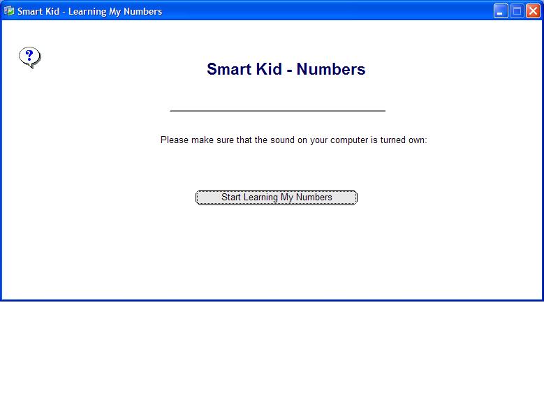 Click to view Smart Kid - Learning My Numbers 1.7 screenshot