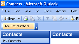 Click to view Hide Fax Numbers in Outlook 4.0.8 screenshot