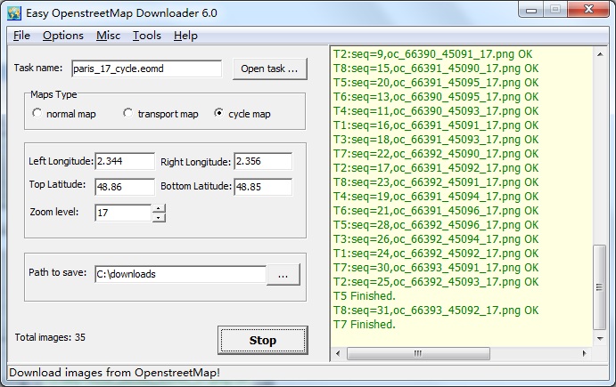 Click to view Easy OpenstreetMap Downloader 6.0 screenshot