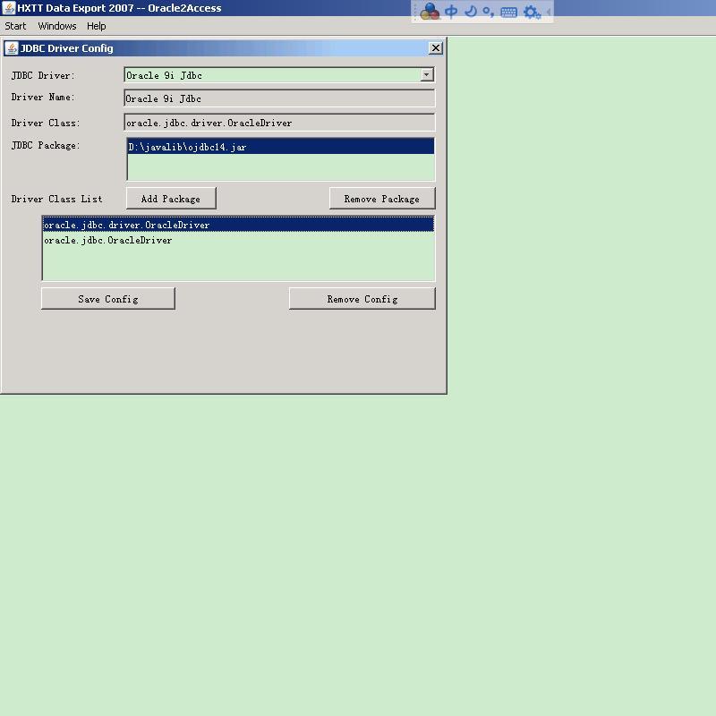 Click to view Data Export - Oracle2Access 1.2 screenshot