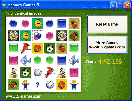 Click to view Memory Games 5.0 screenshot