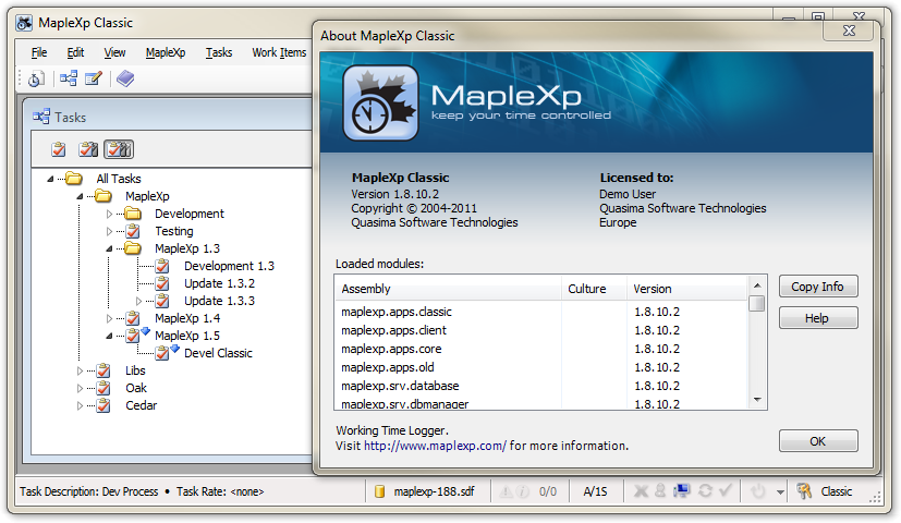 Click to view MapleXp 1.15.2 screenshot