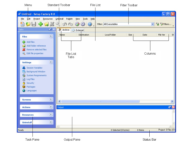 Click to view Setup Factory Install Maker 8.2.1.0 screenshot