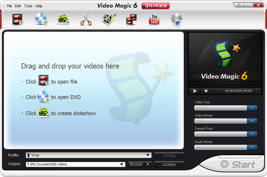 Click to view BlazeVideo Magic Ultimate 7.0.0.0 screenshot