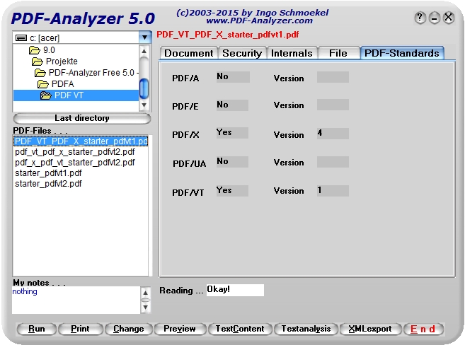 Click to view PDF-Analyzer 4.0 screenshot