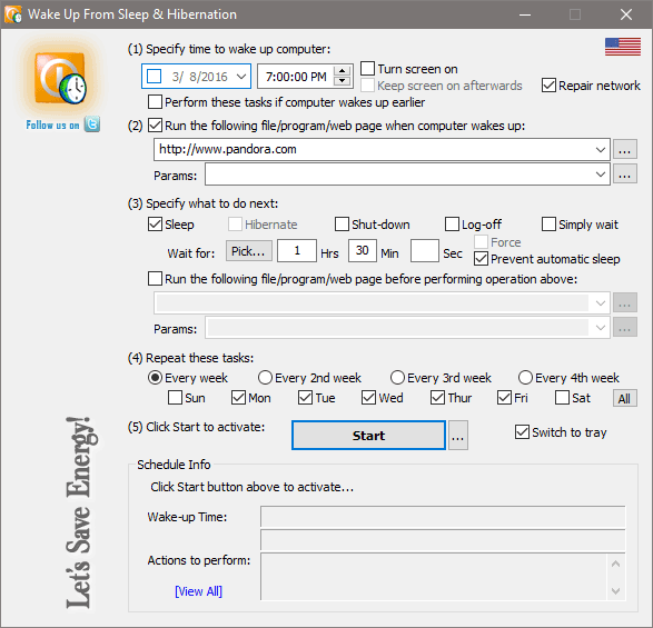 Click to view WakeupOnStandBy 1.7.20.2 screenshot