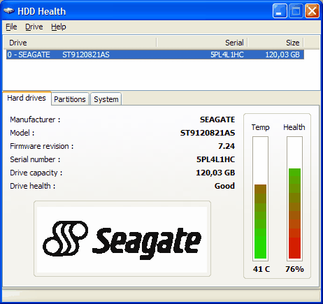 Click to view HDD Health 4.2 screenshot