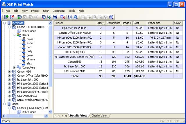Click to view O&K Print Watch 4.7.0.3223 screenshot