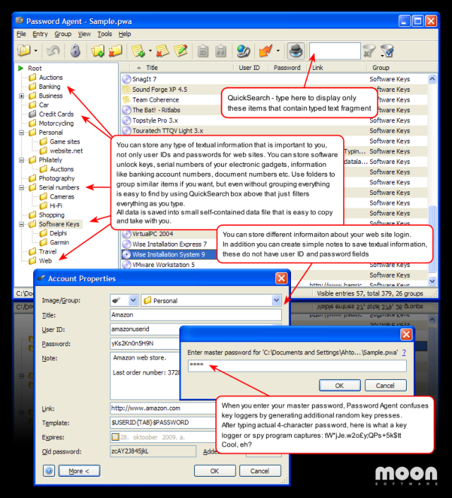 Click to view Password Agent Lite 2.6.3 screenshot