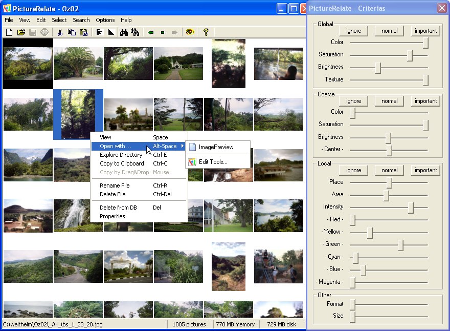 Click to view PictureRelate 2.6.3 screenshot